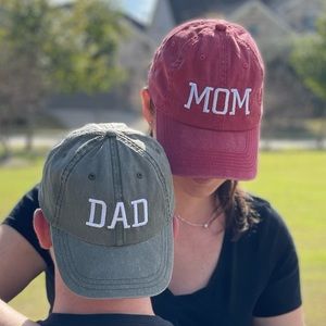 Mom & Dad Unstructured Hat Cap